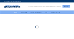 Desktop Screenshot of clevelandmikvah.org